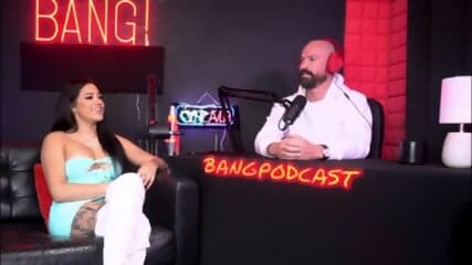 Busty Pornstar Gets A Creampie On The Bang Podcast