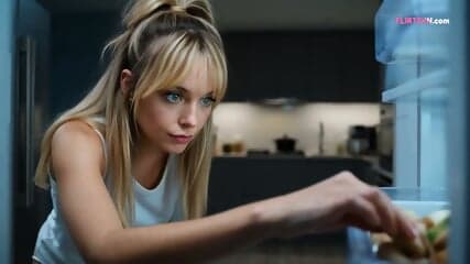 AI-Generated Pretty Blonde: She Lies On Her Back, He Lifts Her Legs And Fucks Her Deep And Fast