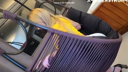 Blonde Deny Barbie Brasil Enjoying Two Big Dicks