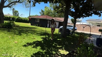 Caught Influencer Neighbor Stripping For Views