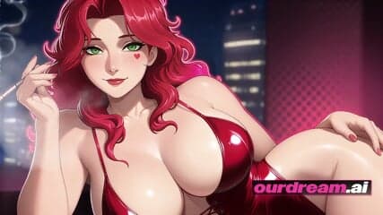 Ourdream Hentai | Anime Pinup Bombshell Fucked On The Velvet Penthouse Couch