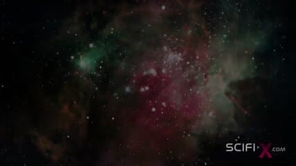 Alien sex in a starship. Female green alien gets fucked by a big monster
